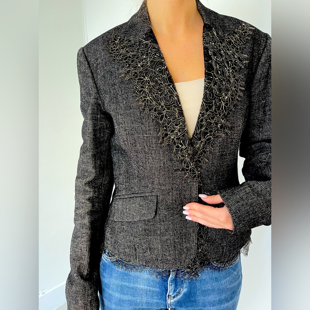 GianFranco FERRE 💯 authentic famous designer Lana wool jacket